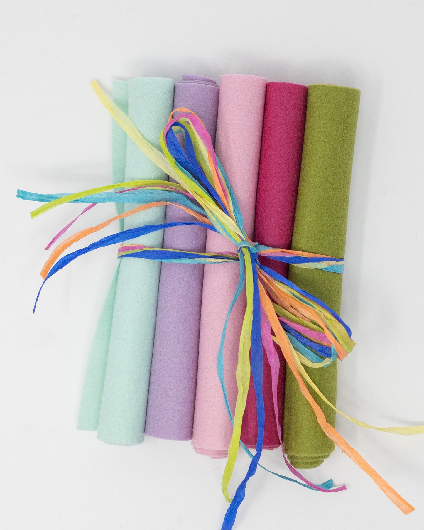 100% Wool Felt Sheets Rainbow Sherbert