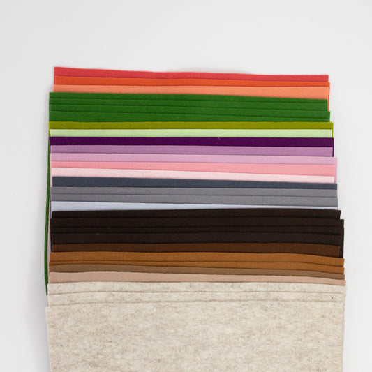100% Wool Felt Sheets Rainbow Pack (On Sale!)