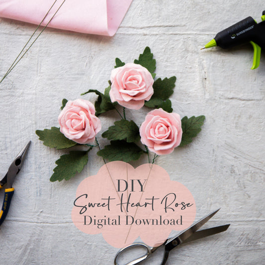Sweetheart Rose Digital PDF & SVG Download