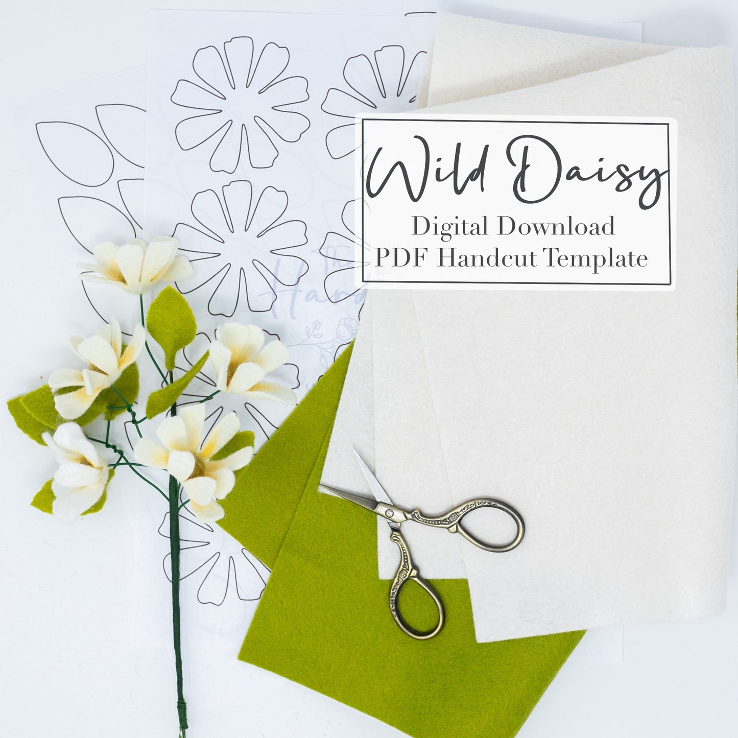 Wild Daisy Digital Download Template