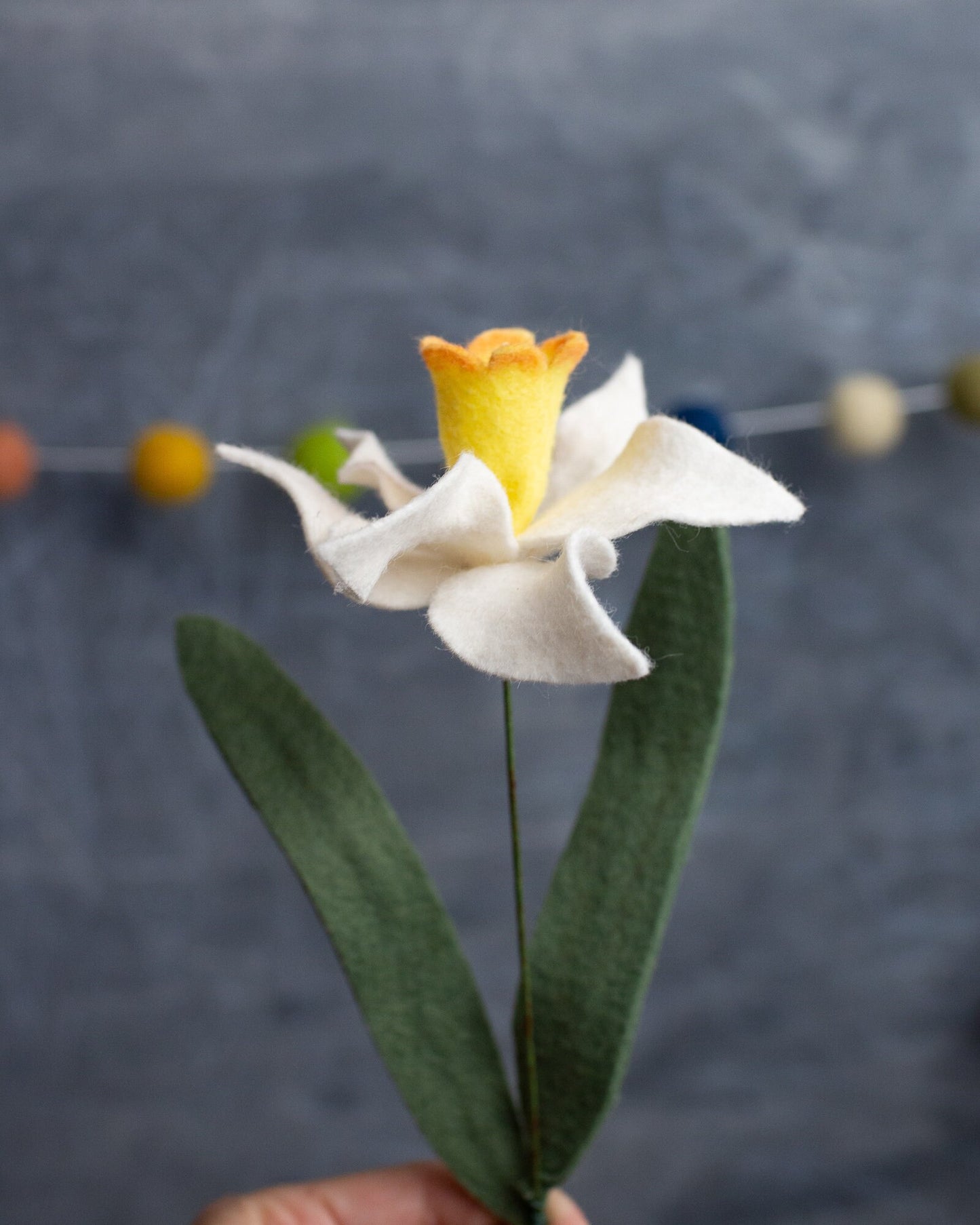 Daffodil Felt Flower Stem