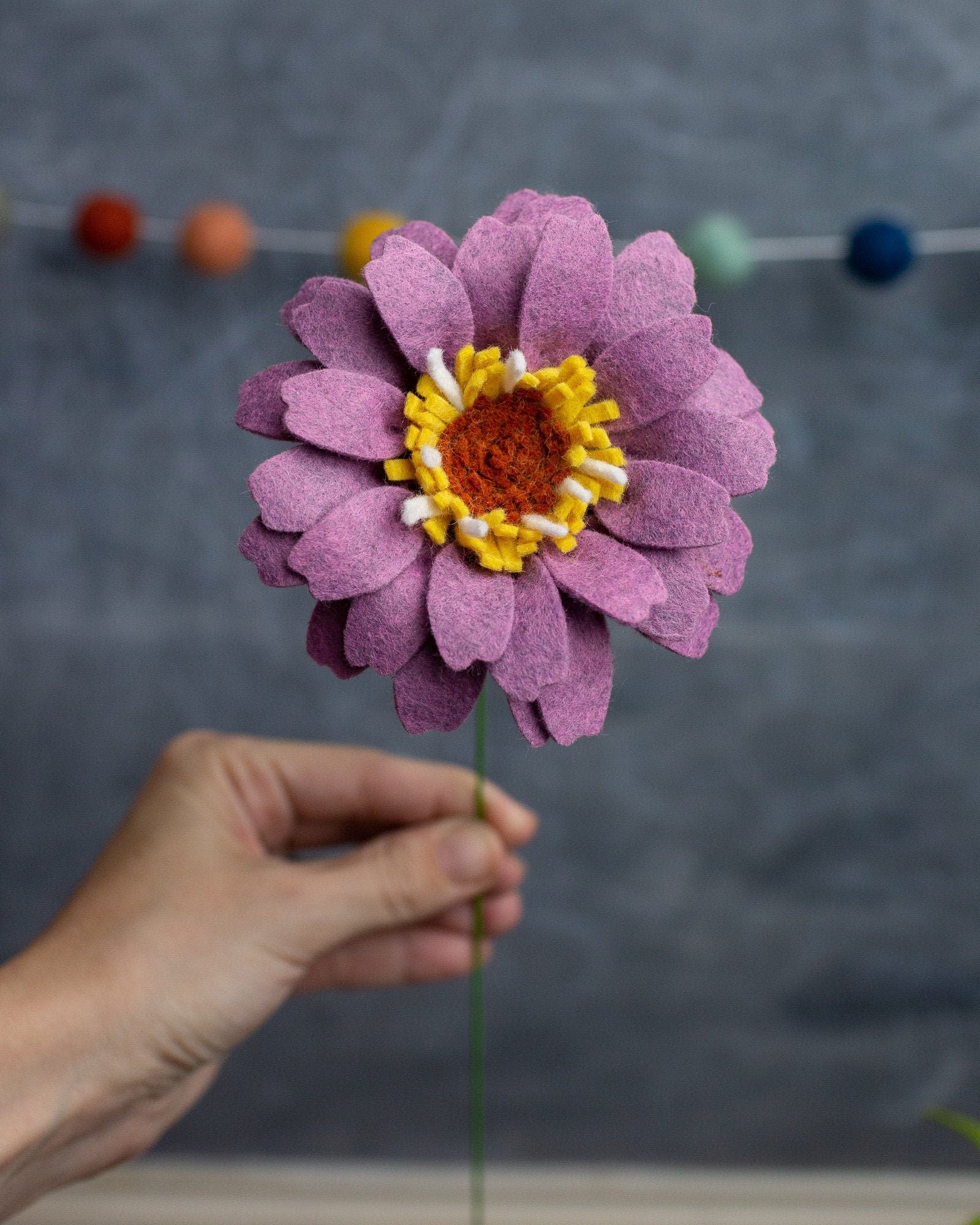 Lilac Felt Flowers, Small Flowers for Crafts, Lavender Flowers in Mixed  Size -  Norway