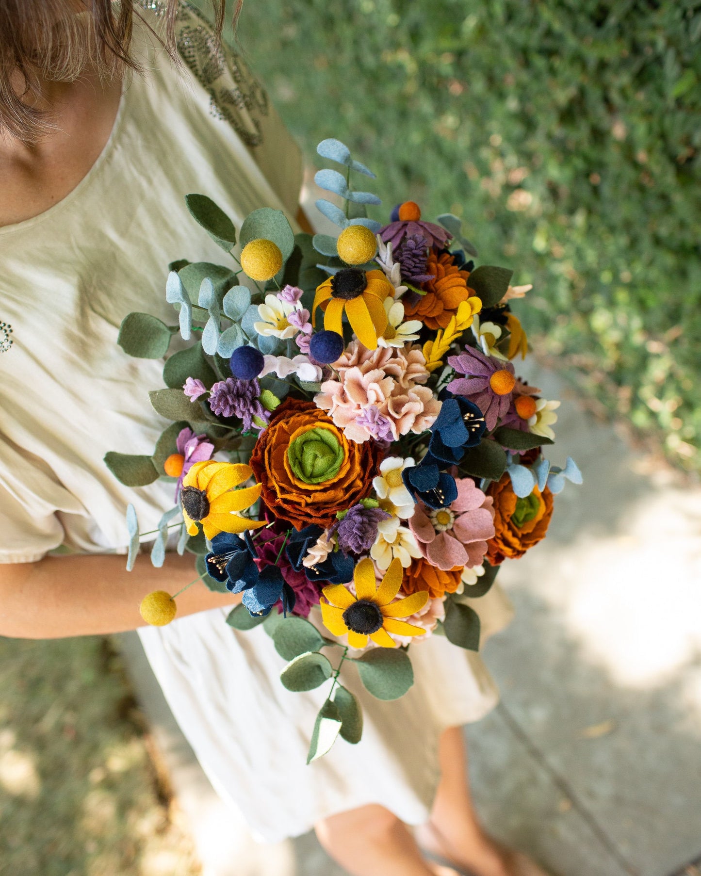 Bridal Bouquet Consultation Felt Flowers