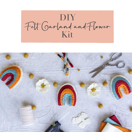 Rainbow and Flower Garland DIY Kit